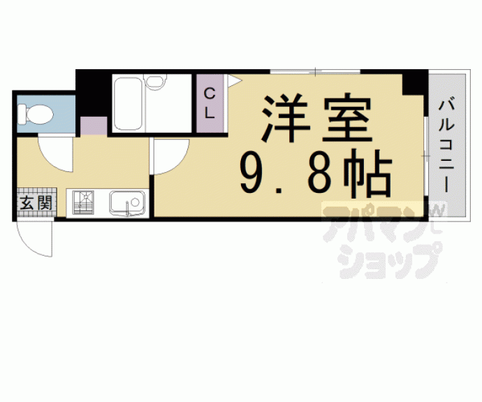 【アマデウス麩屋町二條】間取