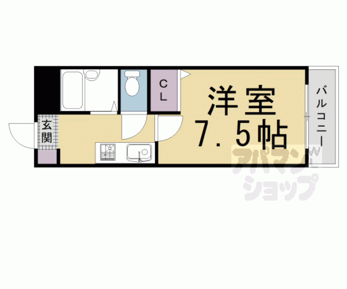 【アマデウス麩屋町二條】間取