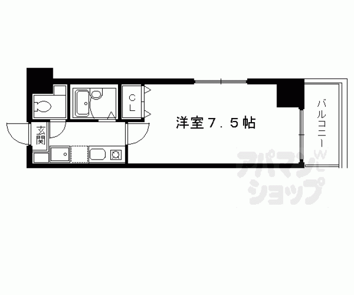 【アマデウス麩屋町二條】間取