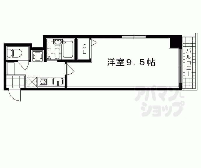 【アマデウス麩屋町二條】間取