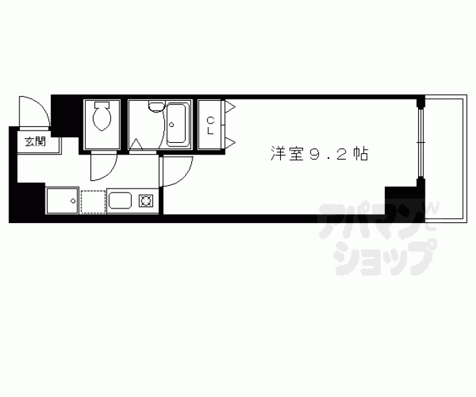 【アマデウス麩屋町二條】間取