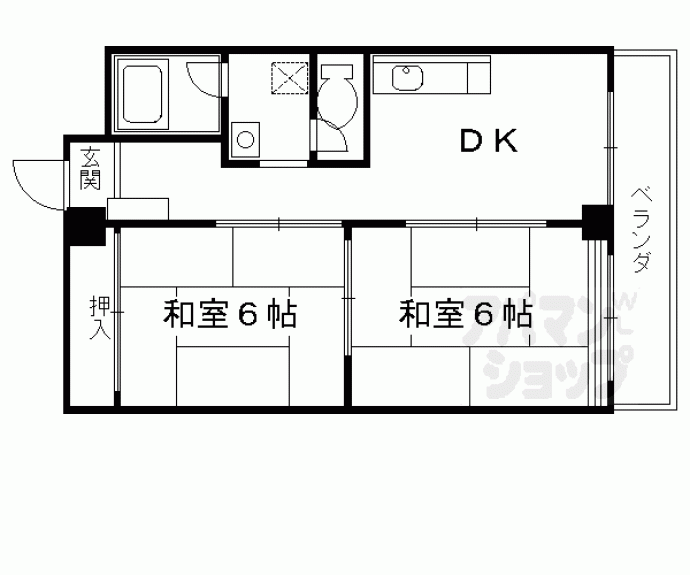 【パレット御池】間取