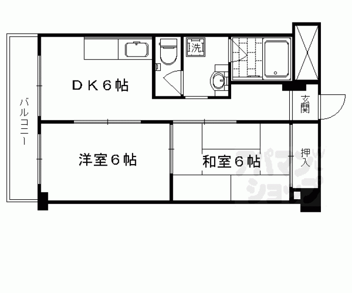 【パレット御池】間取