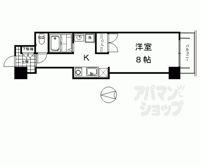 【ＫＩＮＤ（ＥＮ）Ⅲ　南館】間取