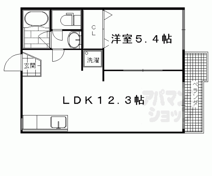 【ファミール嵯峨野】間取