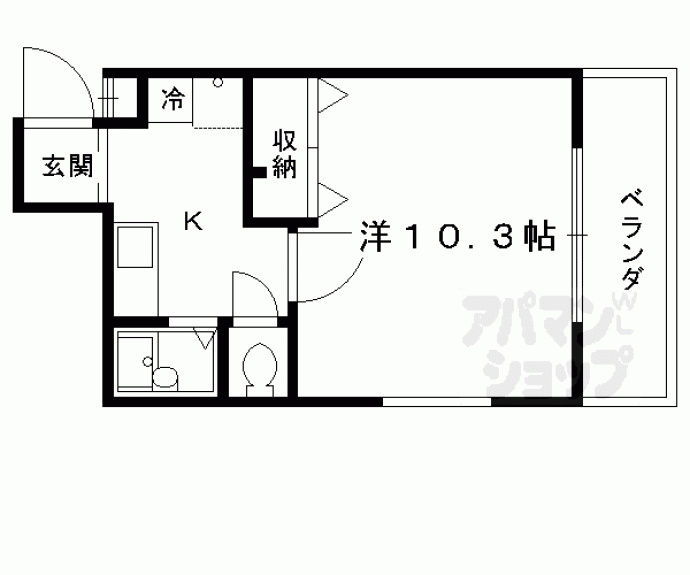 【エクサージュ嵯峨野】間取