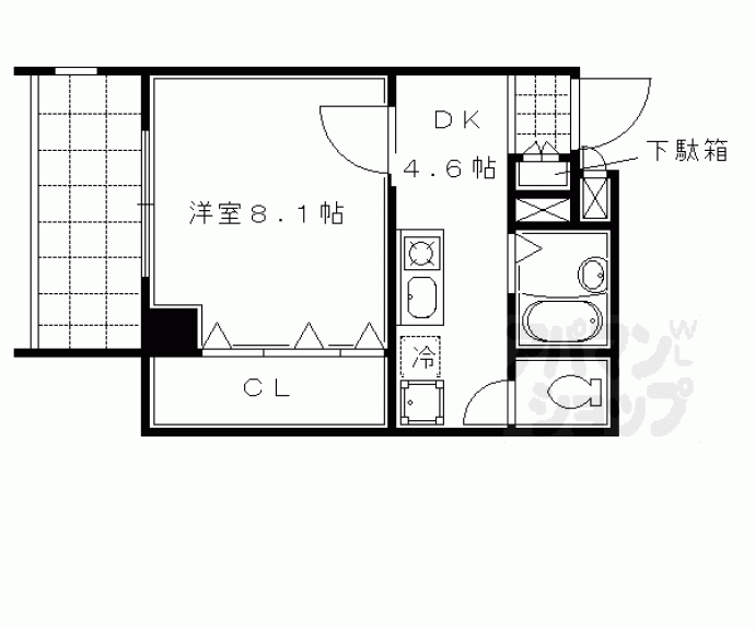 【らくさいめぞん２】間取