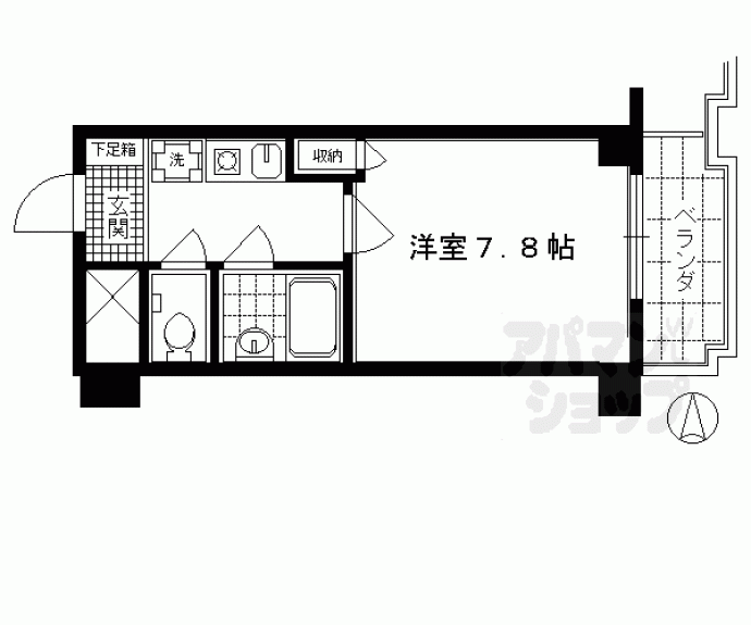 【ライオンズマンション京都三条第３】間取