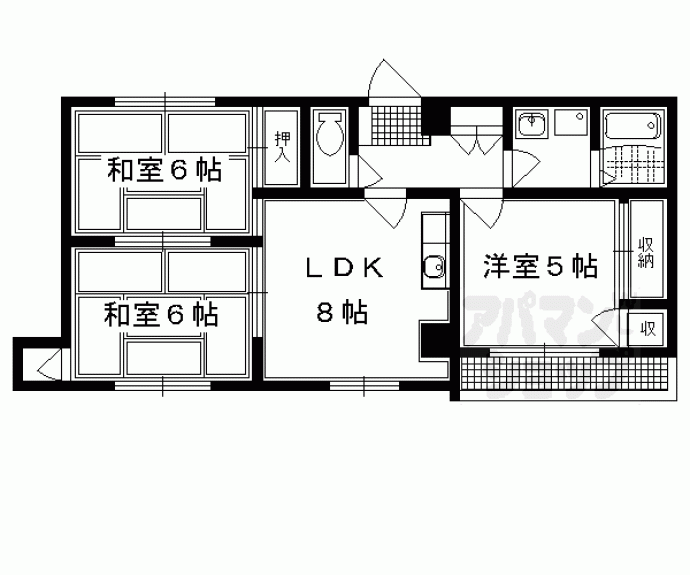 【エクセレント修学院】間取