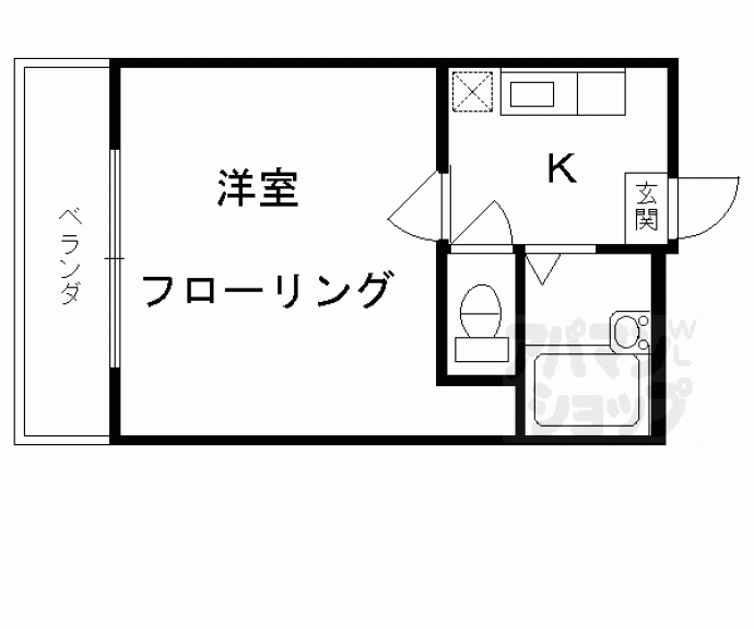 【シティーコーポ円町】間取