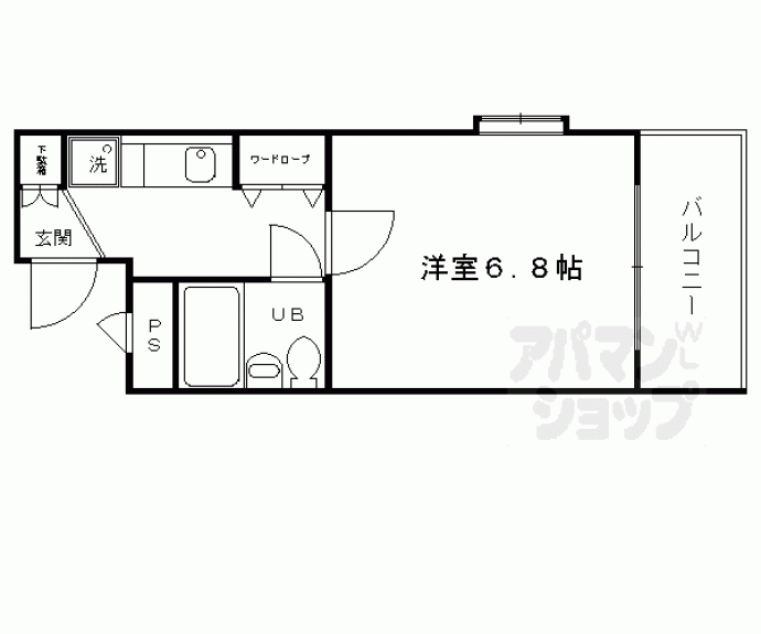 【ＤＥＴＯＭ－１室町二条】間取