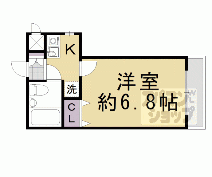 【ＤＥＴＯＭ－１室町二条】間取