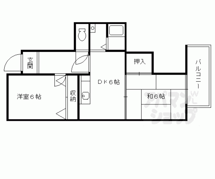 【フィルハウゼ五条】間取