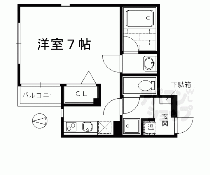 【高瀬川ストゥーディオ】間取