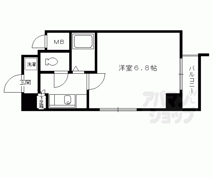 【グランドパレス御池】間取