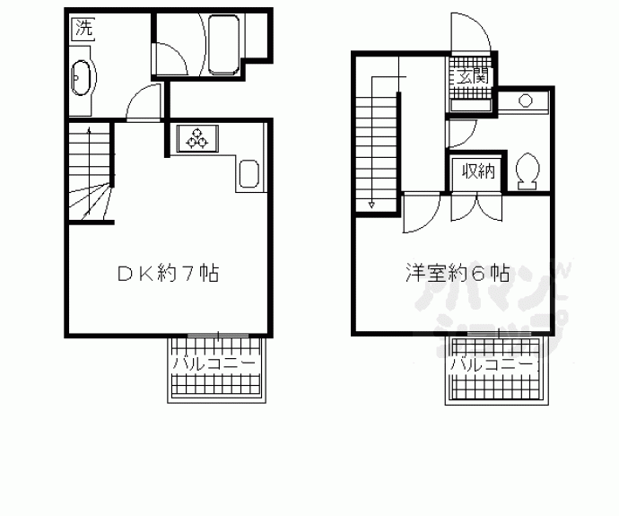 【ヴェルビュ二条城東】間取