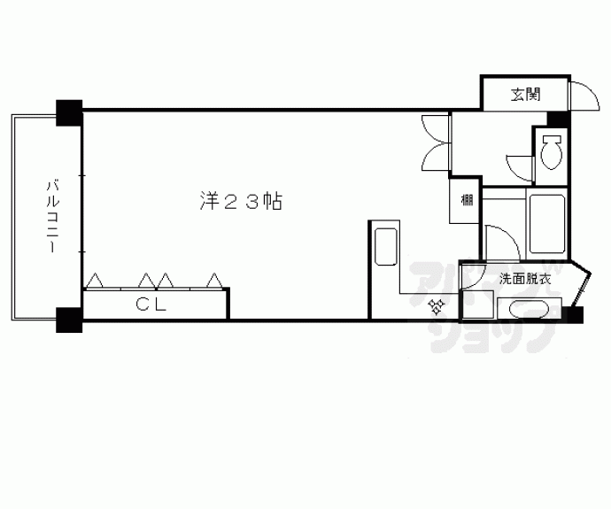 【藤和シティコープ四条西洞院】間取