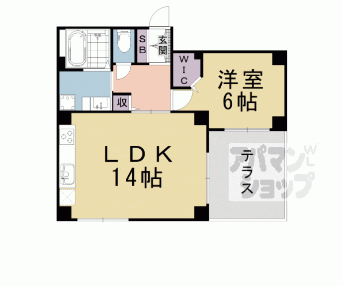 【新町パールハイツ】間取