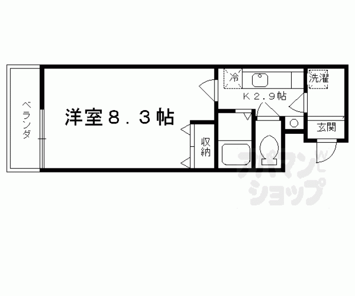 【ビレイユ眞英七条本町】間取