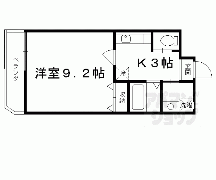 【ビレイユ眞英七条本町】間取