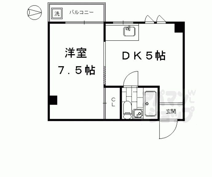 【ドミトリー北斗】間取