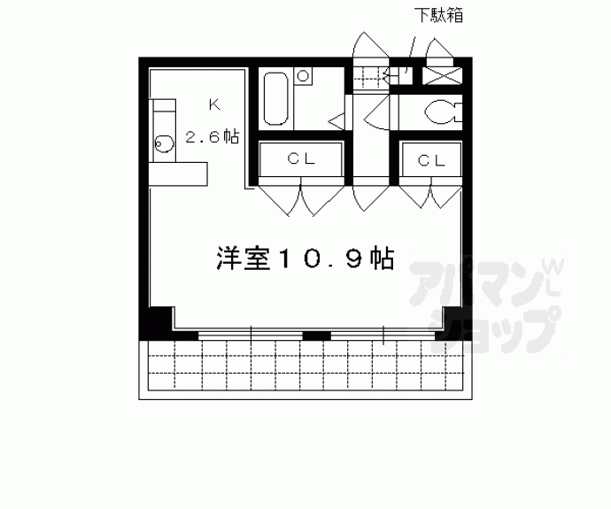 【ファーストコート東山三条】間取