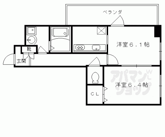 【デ・リード烏丸五条】間取