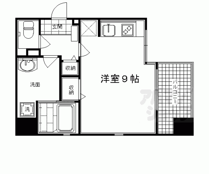 【ベルヴィ富小路】間取