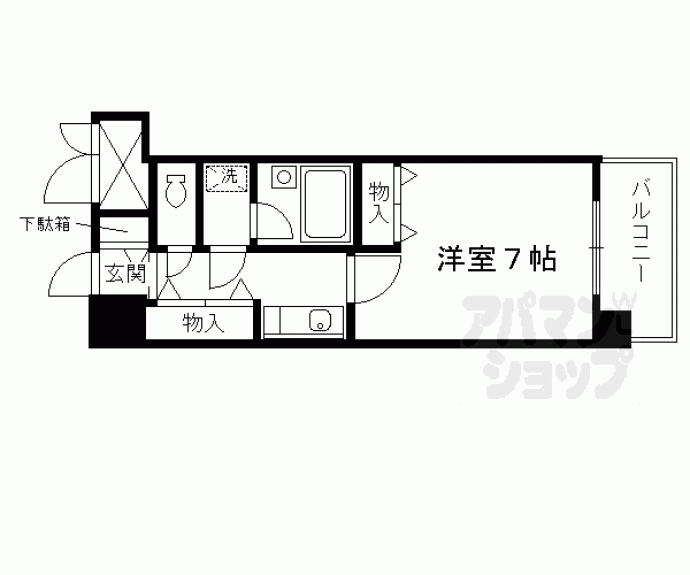 【ライオンズマンション四条堀川】間取