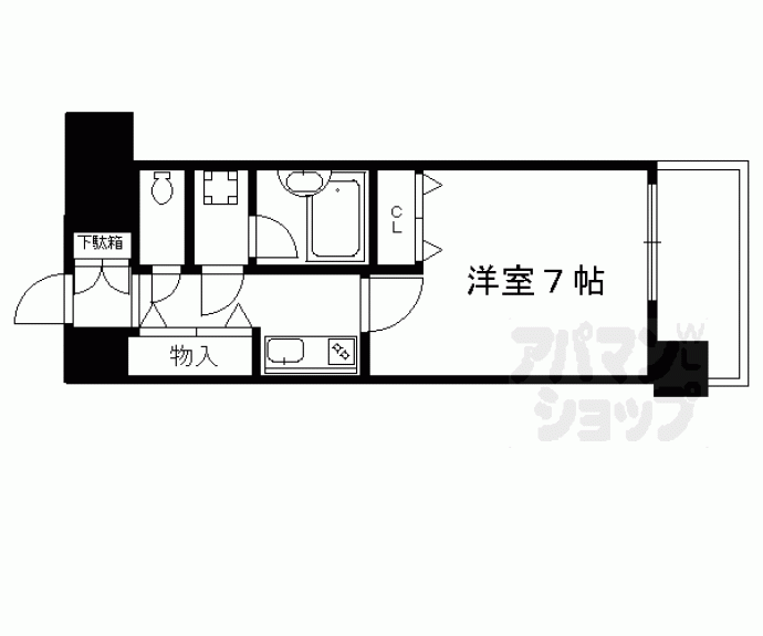 【ライオンズマンション四条堀川】間取