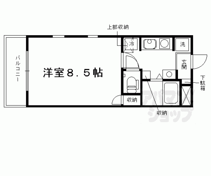 【サンフェスタ東福寺（Ａ・Ｂ棟）】間取