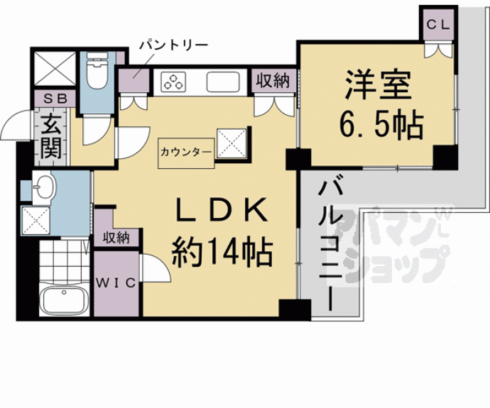 【エクセル四条富小路】間取