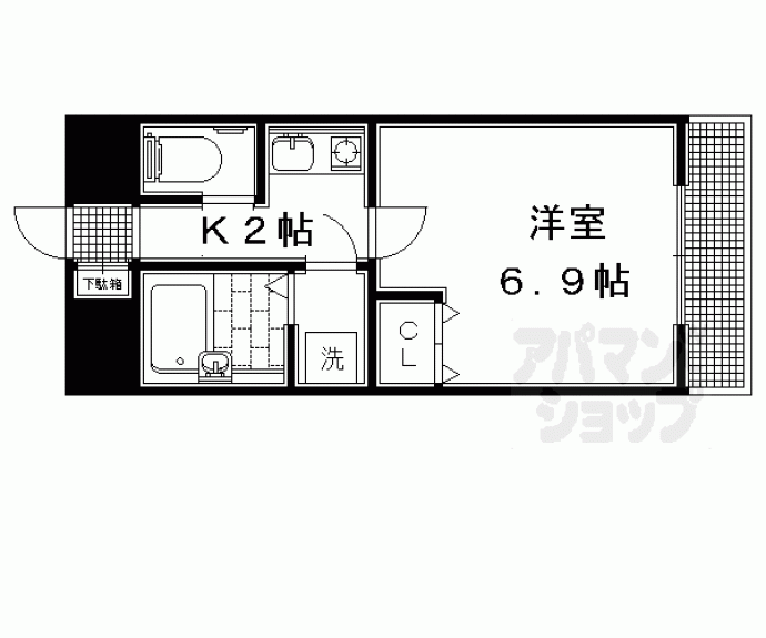 【ライオンズマンション下鴨本町】間取