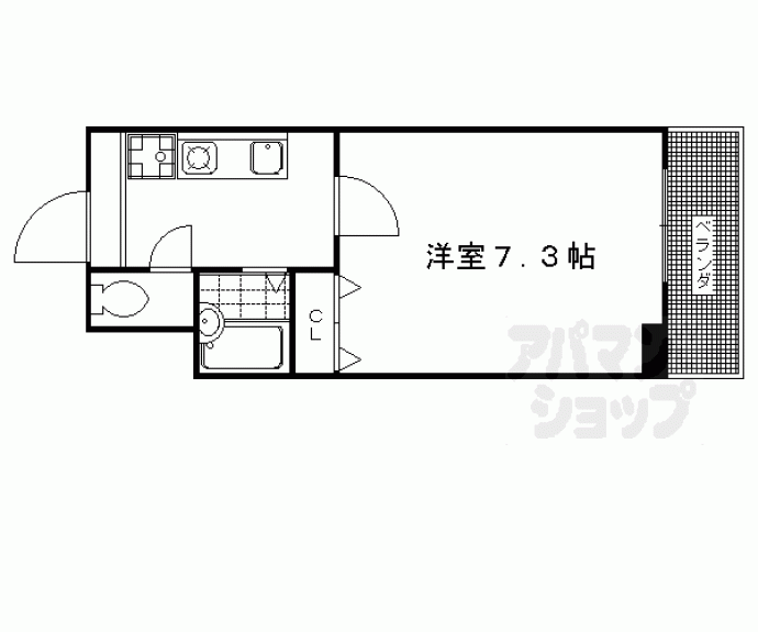 【エリーフラッツ西洞院】間取