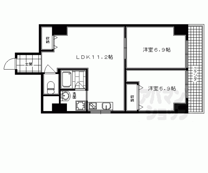 【富小路近藤ビル】間取