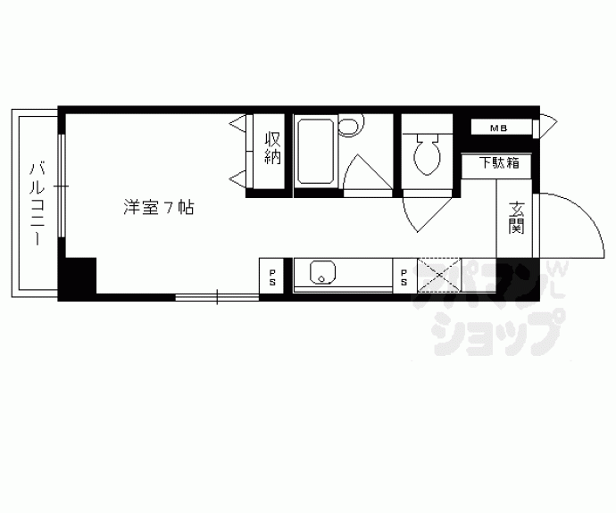 【大晋メゾネ四条大宮】間取