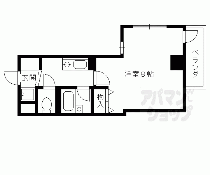 【大晋メゾネ四条大宮】間取