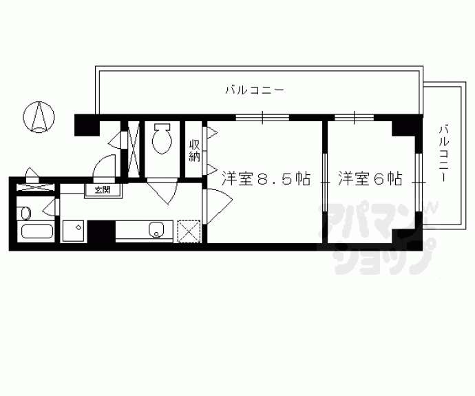 【ｓａｗａｒａｂｉハイッテン】間取