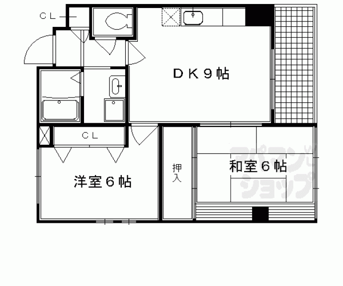 【ボヌール北村】間取