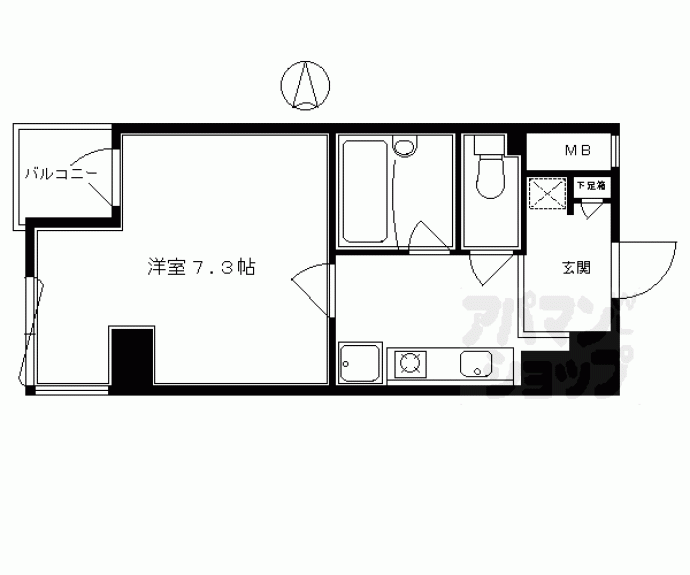 【パインフィールド御池】間取