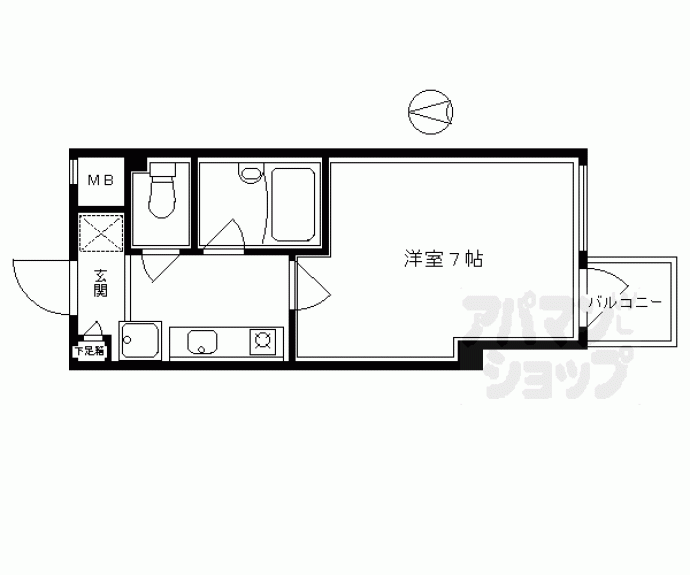 【パインフィールド御池】間取