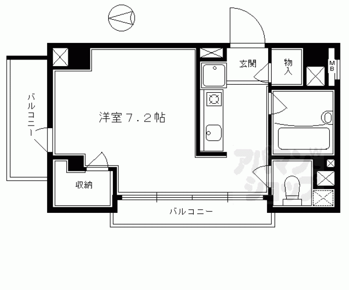 【パインフィールド御池】間取