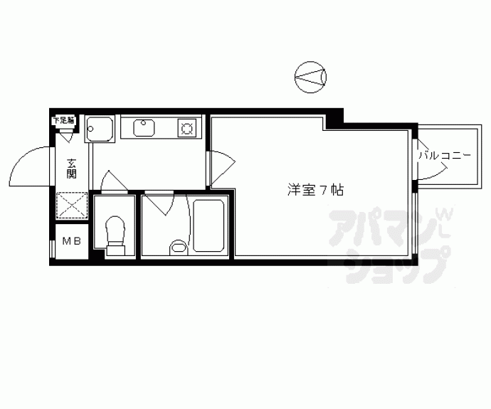 【パインフィールド御池】間取