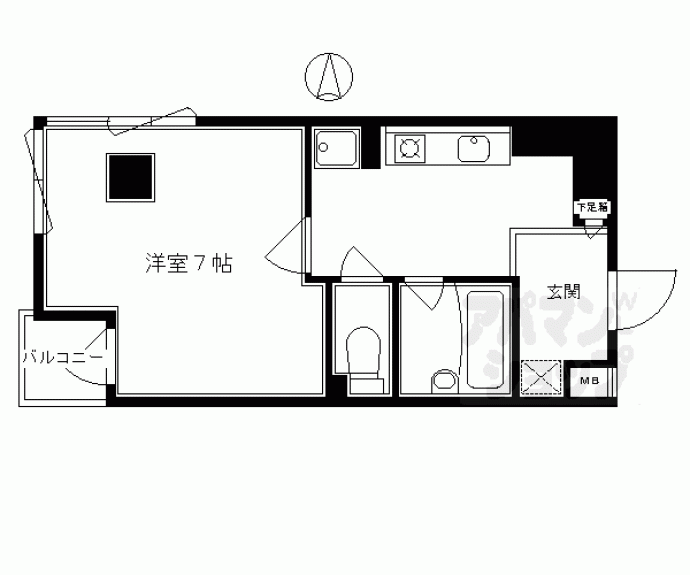 【パインフィールド御池】間取