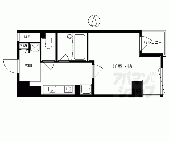 【パインフィールド御池】間取