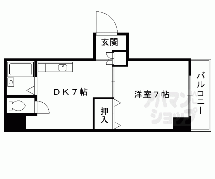 【ラフィーネ四条堀川】間取