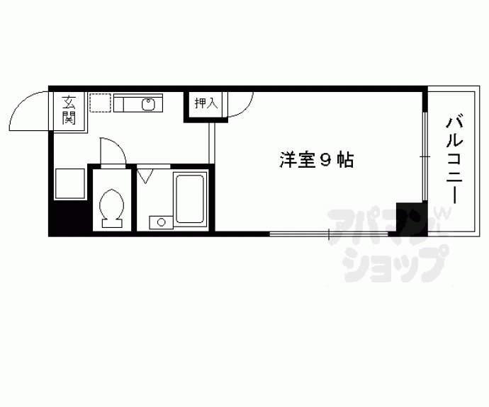 【ラフィーネ四条堀川】間取