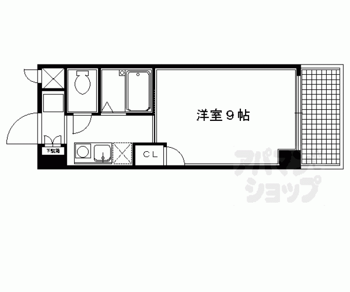 【ラフィーネ四条堀川】間取