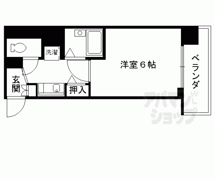 【エステムコート京都烏丸】間取