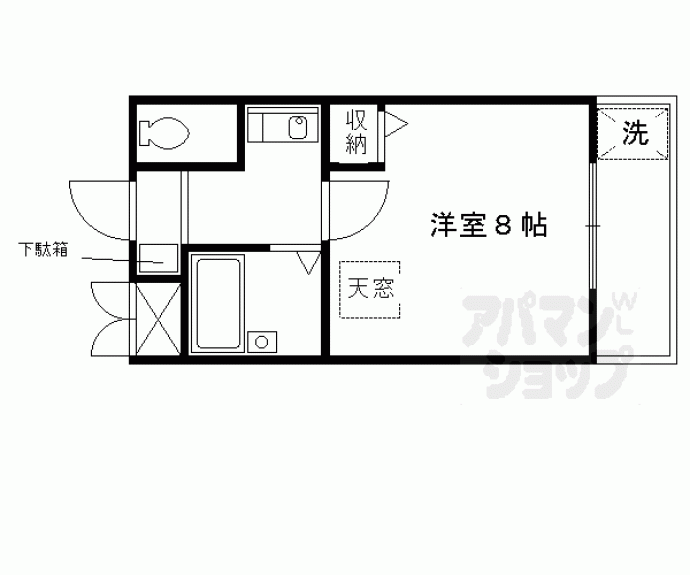 【ヴォーヌング二条】間取